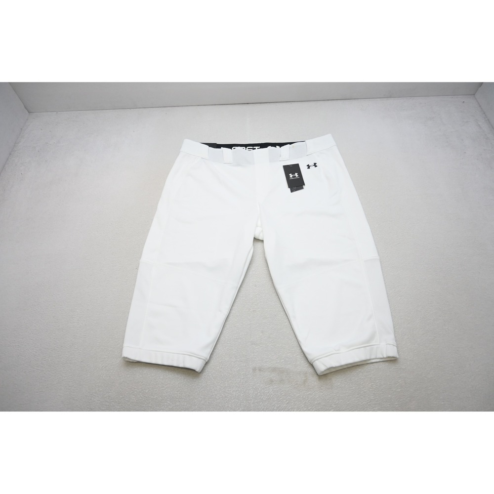 Under Armour Vanish Softball Pants Women 2XL White Fitted 1375663 NWT